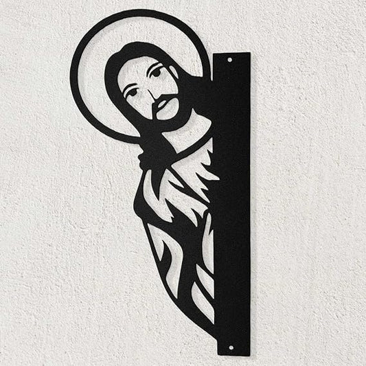 Christian Wall Corner Sign – Metal “I Saw That” Door Corner Art for Home or Yard – METAL Corner Accent, Religious Wall Art, Outdoor Corner Plaque E-72