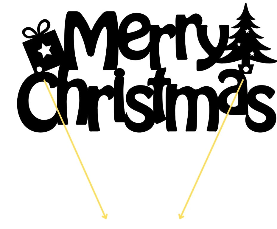 Merry Christmas Metal Wall Art E-84