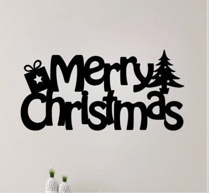 Merry Christmas Metal Wall Art E-84