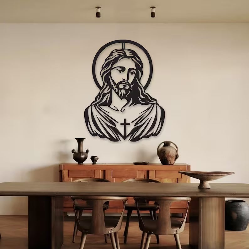 Jesus Christ Metal Wall Art - Christian Home Decor E-37