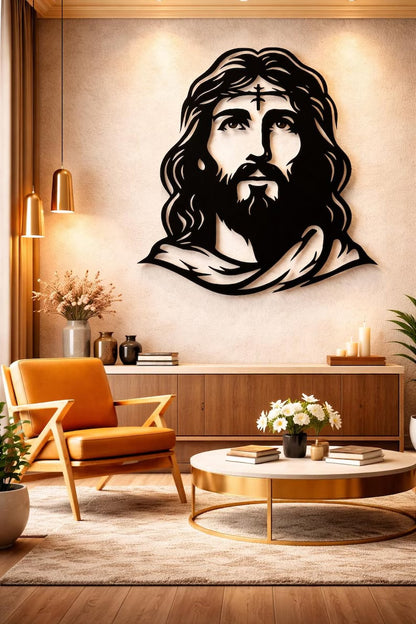 Jesus Dxf Svg Png Files Jesus Wall Art Cut File For Cnc Plasma Laser Glowforge Cricut E-32