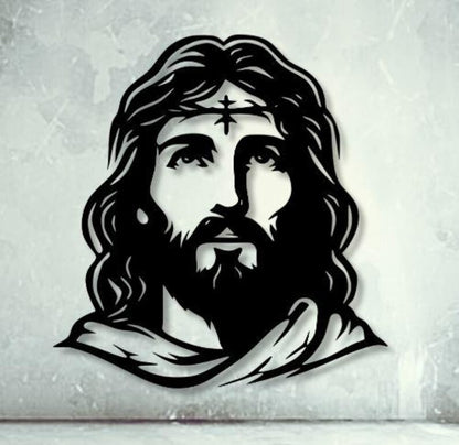 Jesus Dxf Svg Png Files Jesus Wall Art Cut File For Cnc Plasma Laser Glowforge Cricut E-32