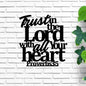 Trust in the lord with all your heart, wall decor sign| farmhouse wall decor | hanging, Proverbs 3:5 Sign, Christian Signs, Bible Verse Sign