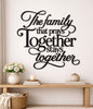 The family that prays together stays together