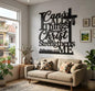 Christian Metal Wall Art I Can Do All Things Through Christ Sign Faith Home Decor E-29
