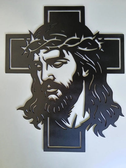 Jesus christ cross metal wall art 60CM Z-1
