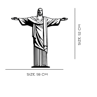 Jesus Metal Wall Art | Christian Home Decor | Religious Wall Hanging | Metal Jesus Sculpture | Spiritual Gift for Home & Church