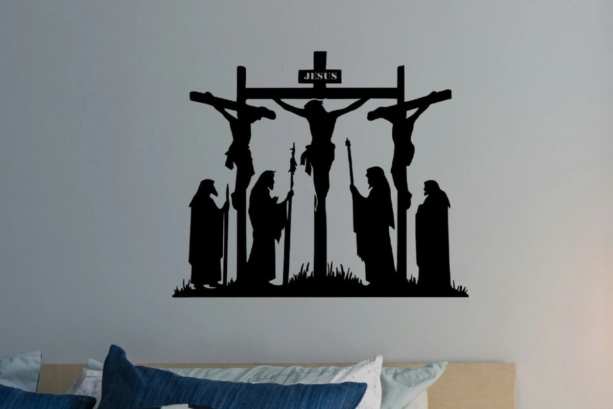 Jesus crucifixion silhouette wall art.E-21