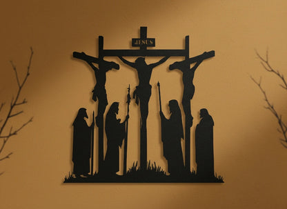 Jesus crucifixion silhouette wall art.E-21
