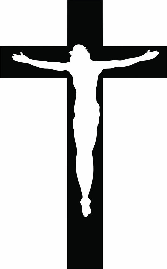 Christian Crucifix Wall Cross - Jesus Christ Metal Decor