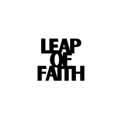 Leap Of Faith metal Wall powder coting E-38