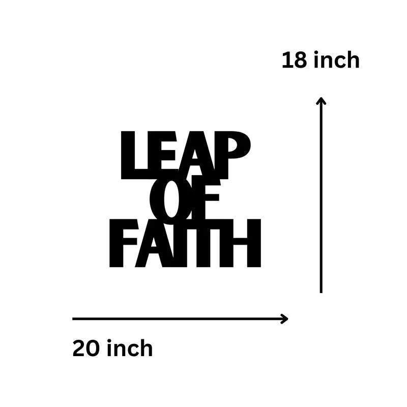 Leap Of Faith metal Wall powder coting E-38