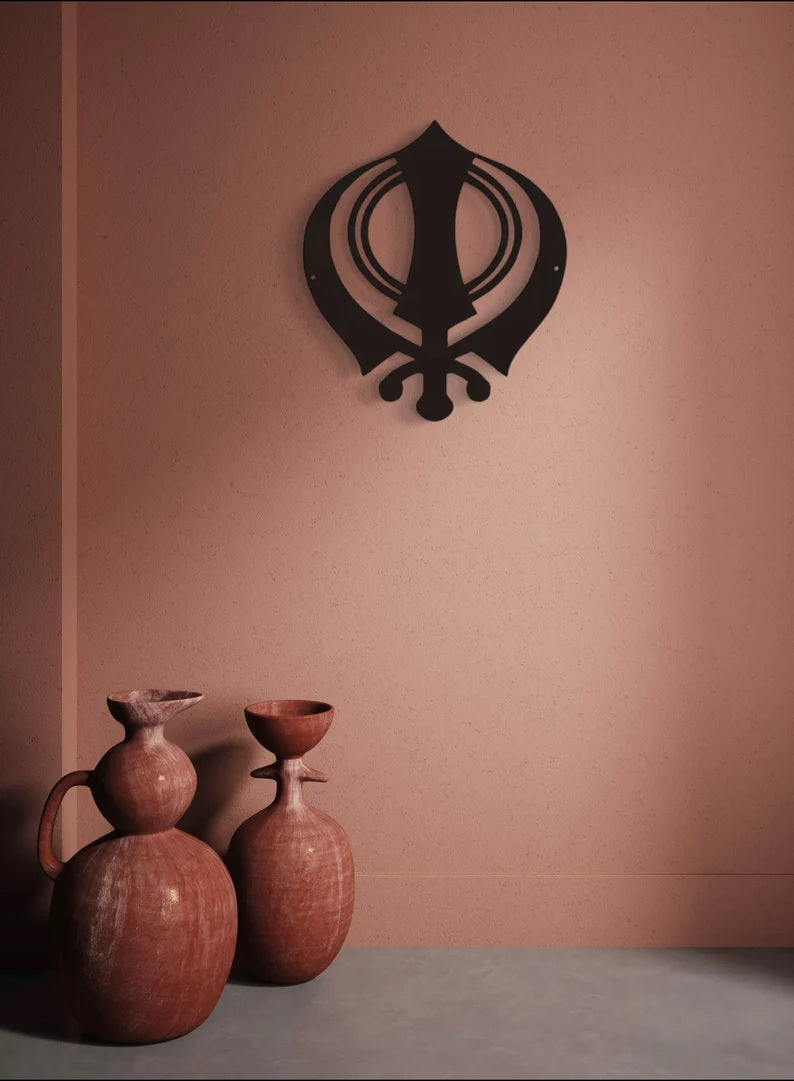 Metal Wall hanging, Metal Decal, Home Decor, Sikh gift Items E-23