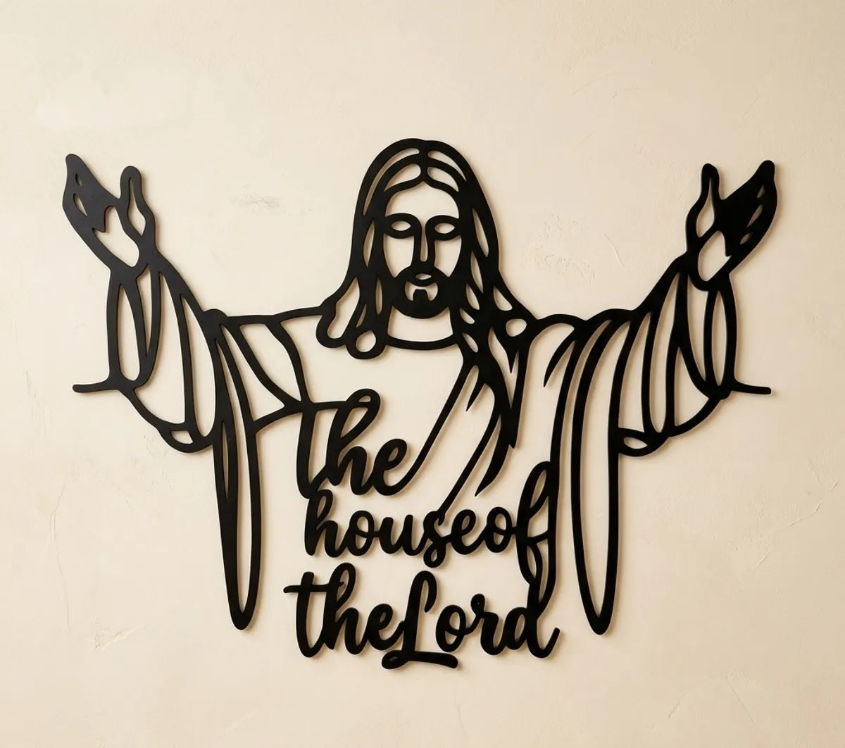 The House of The Lord-Religious Metal Wall Art Decor