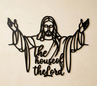 The House of The Lord-Religious Metal Wall Art Decor