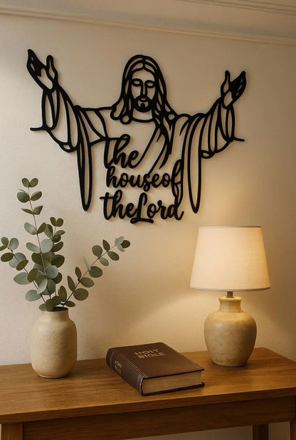 The House of The Lord-Religious Metal Wall Art Decor