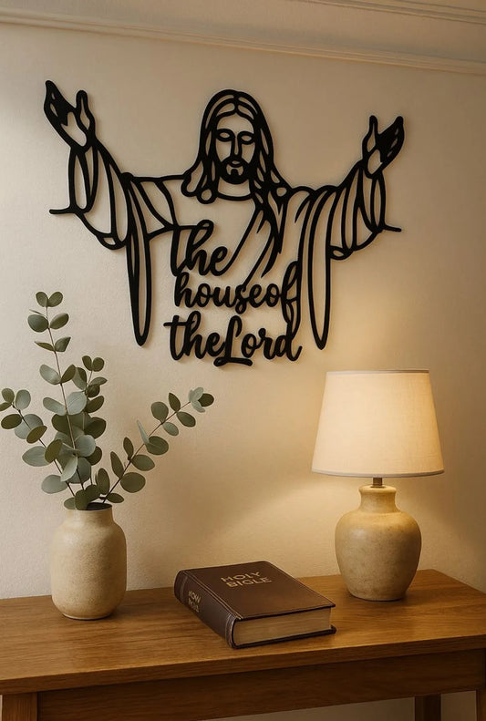 The House of The Lord-Religious Metal Wall Art Decor